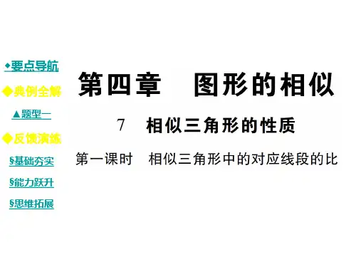 北师大数学九上课件4.7.第一课时