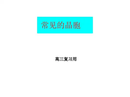 晶体晶胞图