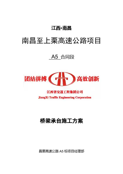 桥梁承台施工方案