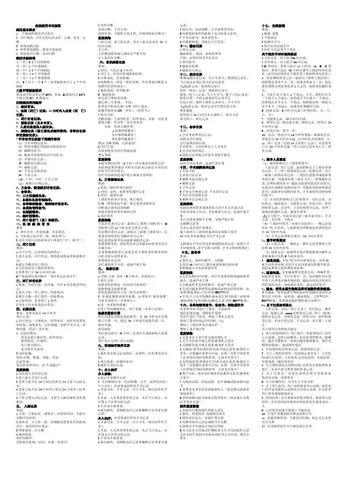 住院病历书写规范缩印版
