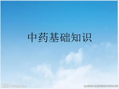 中药基础知识
