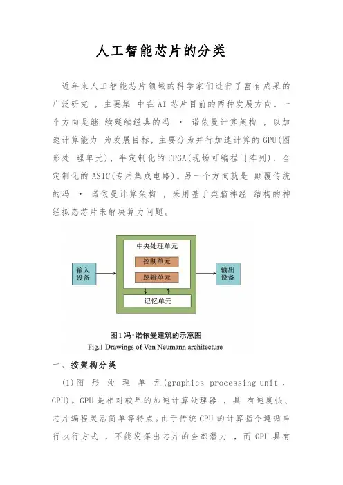 人工智能芯片的分类