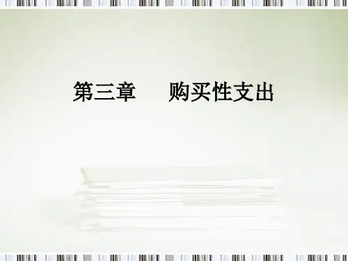 第三章 购买性支出