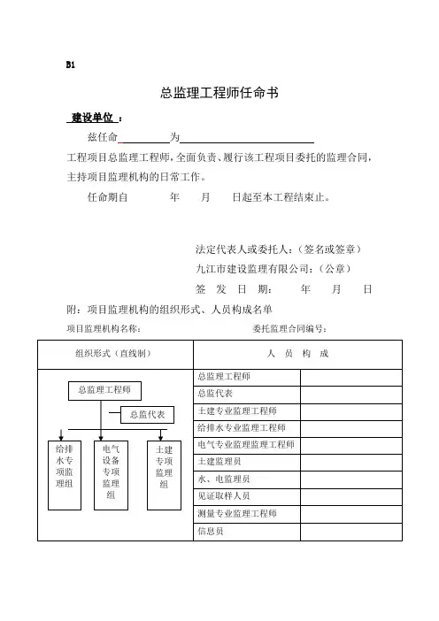 总监任命书 2