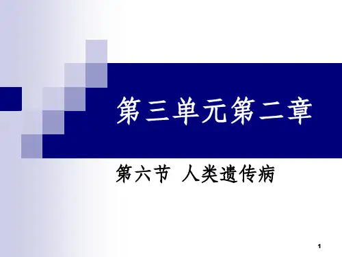 高中生物必修二人类遗传病PPT课件