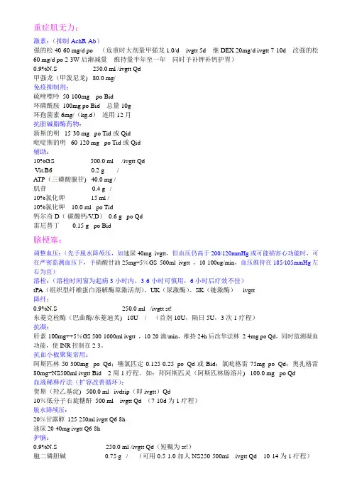 神经内科常用药新