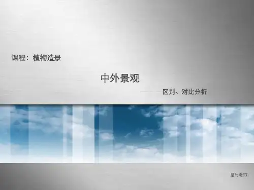 中外景观对比分析共22页