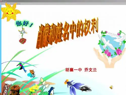 肖像和姓名中的权利