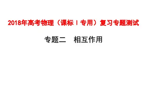 2018高考物理(课标Ⅰ专用)复习专题测试(必考)专题二相互作用