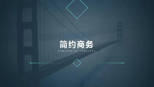 欧美简约商务风PPT模板