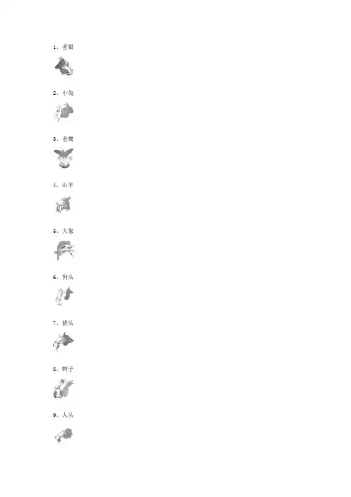 手势大全——很全的手势汇总