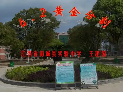 八年级数学下册《4.2黄金分割》课件