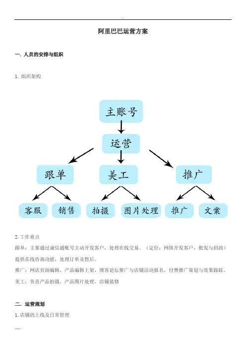 阿里运营方案
