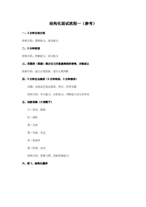 结构化面试流程设计