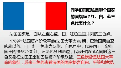 部编人教版九年级上册 法国大革命和拿破仑帝国公开课课件