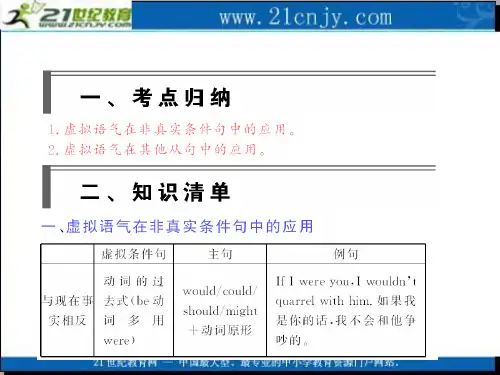 第二轮专题复习语法课件之虚拟语气