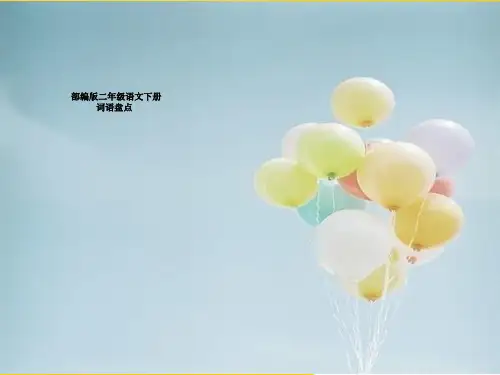 【优秀】部编版二年级语文下册词语复习整理PPT资料