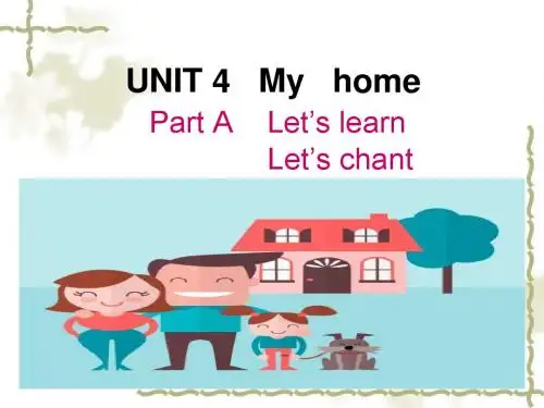 Unit 4 My home Part A Let’s learn Let’s do