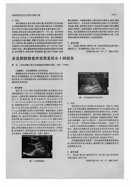 多发膀胱憩室伴双肾盂积水1例报告