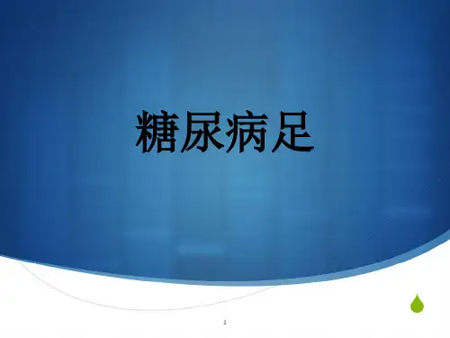 糖尿病足PPT演示课件