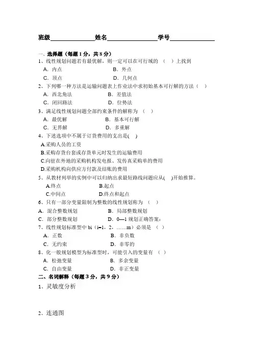 运筹学1