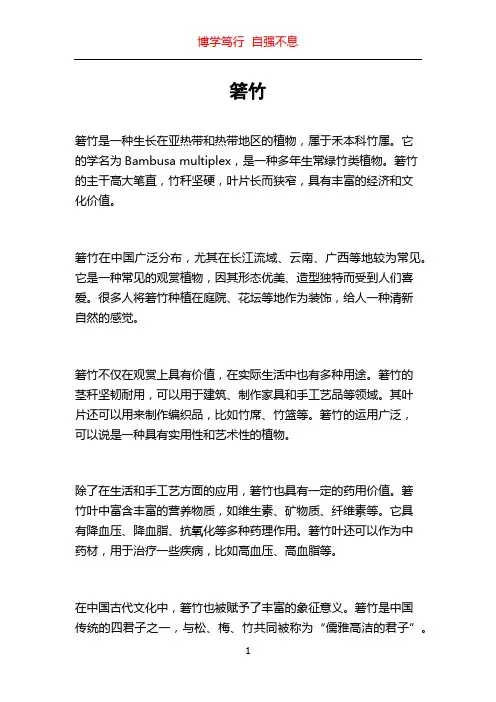 箬竹_精品文档