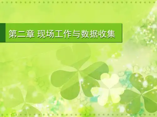 第二章 现场工作与数据收集