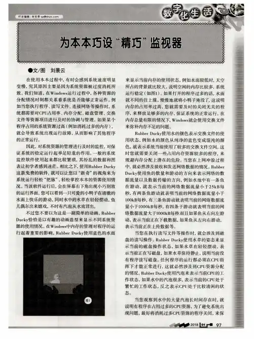 为本本巧设“精巧”监视器