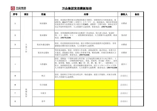 发送模板短信
