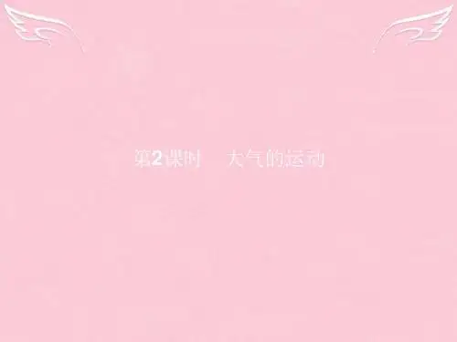 2016-2017学年高中地理 第2单元 第二节 大气圈与天气、气候(第2课时)大气的运动课件 鲁教版必修1