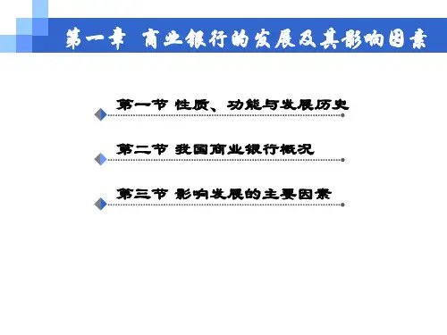 商业银行的产生与发展