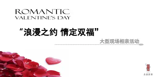 2013年大型现场相亲活动情定双福策划案48p