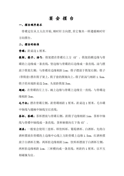 宴会摆台
