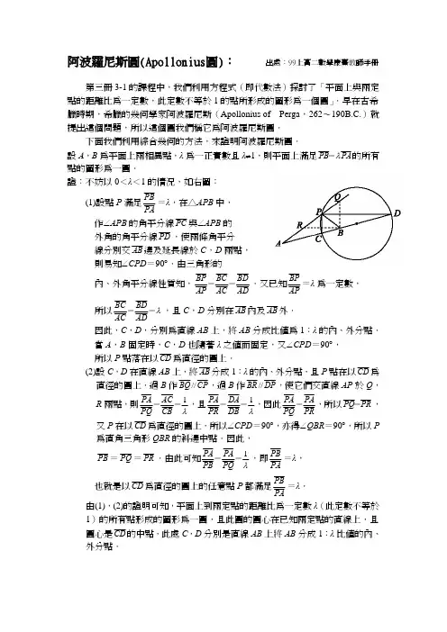 Apollonius 圆