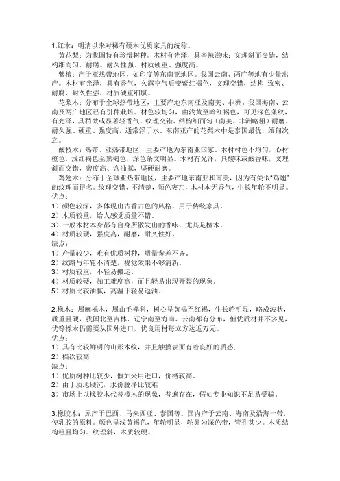 木材分类