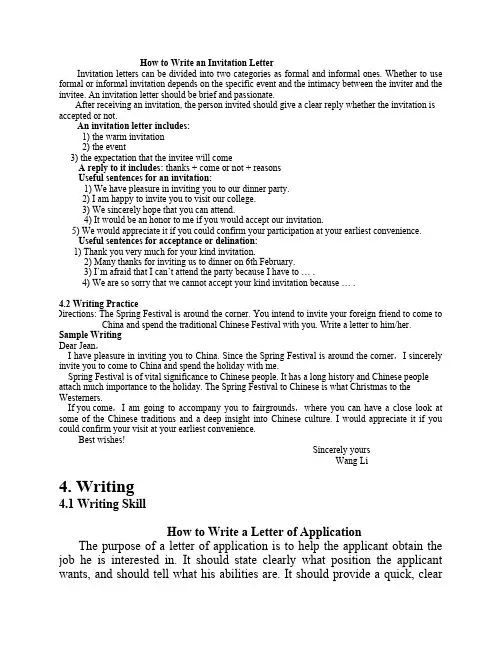 How to Write an Invitation Letter