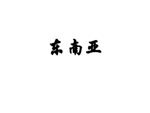 第八讲 东南亚和中东