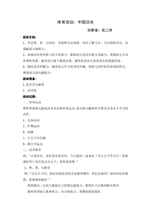 武术教案