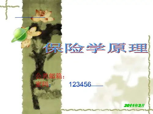 第一章：风险与风险管理精品PPT课件