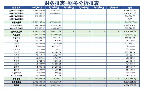 财务报表-财务分析报表