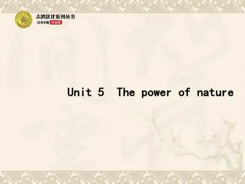 高考英语二轮复习 Unit 5 The power of nature教学课件 新人教版选修6
