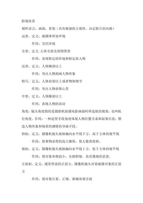 影视欣赏