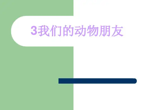 我们的动物朋友ppt