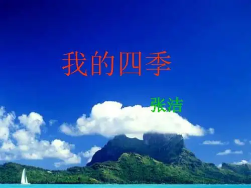 我的四季PPT15