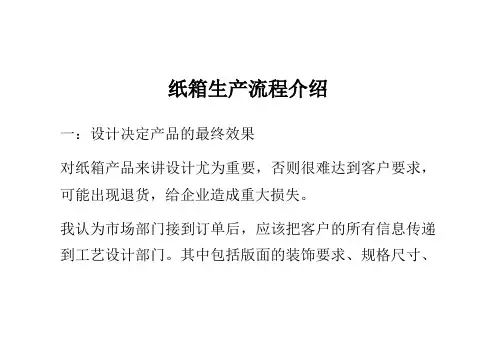 纸箱生产流程介绍