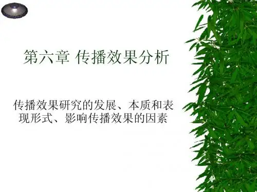 第六章 传播效果分析