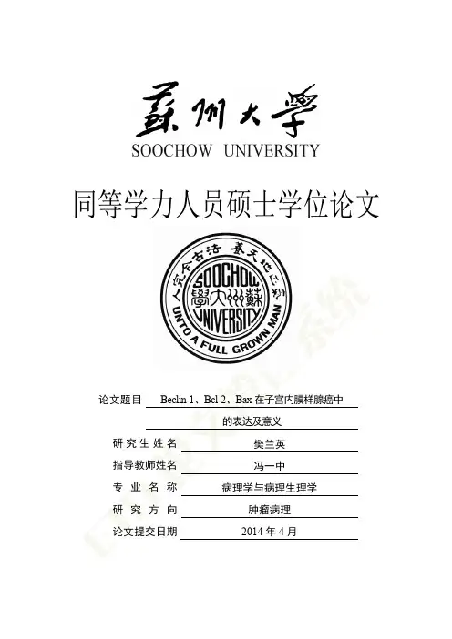 Beclin-1、Bcl-2、Bax在子宫内膜样腺癌中的表达及意义