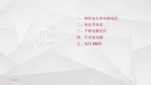 《电化学原理第二章》PPT课件