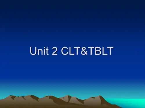 英语教学法 PPT Unit+2+CLT