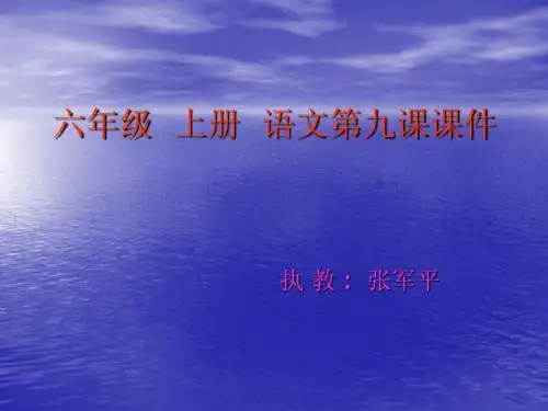 六年级上册穷人ppt